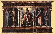 BECCAFUMI, Domenico Trinity fgj oil on canvas